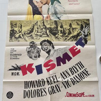 Kismet 1956 vintage movie poster
