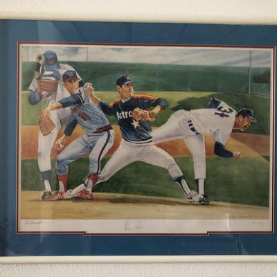Nolan Ryan signed limited edition litho