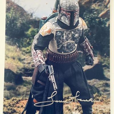 Star Wars The Mandalorian Temuera Morrison signed photo