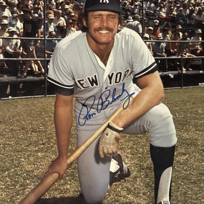 Ron Blomberg signed photo