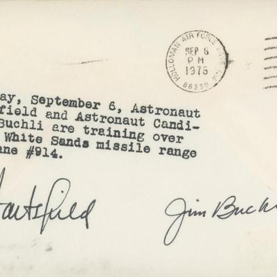 Hartsfield and Buchli signed cover