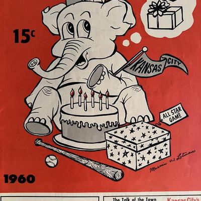 1960 Kansas City Athletics Scorebook. 7x10 inches