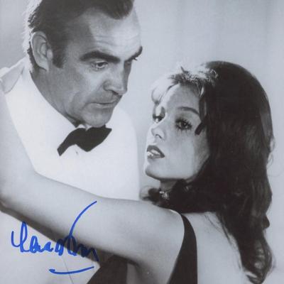 Diamonds Are Forever signed movie photo. JSA 
