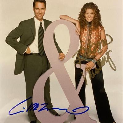 Will & Grace Debra Messing and Eric McCormack signed photo. GFA Authenticated
