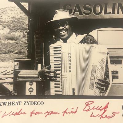 Buckwheat Zydeco signed photo