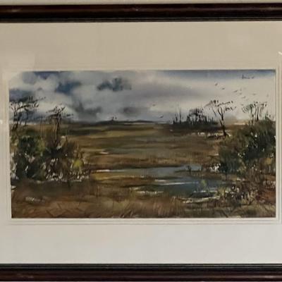 Unknown artist hand signed painting. 