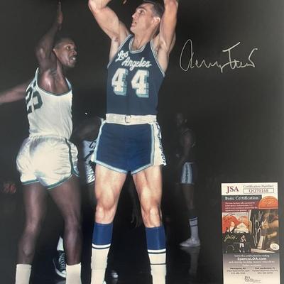 LA Lakers Jerry West signed photo - JSA