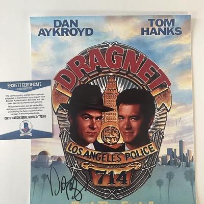 Dragnet Dan Aykroyd signed photo-Beckett