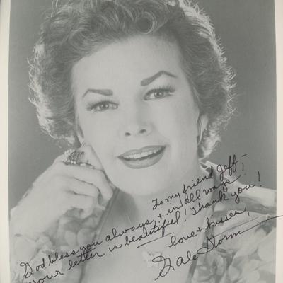 Gale Storm signed photo