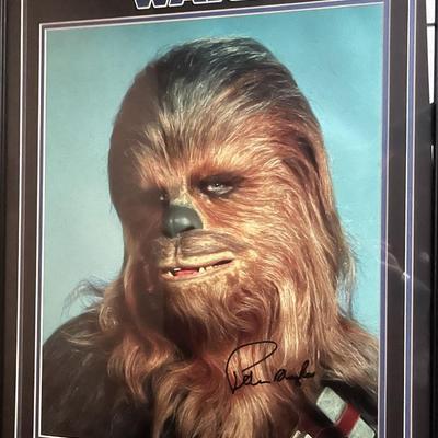 Star Wars Peter Mayhew signed photo