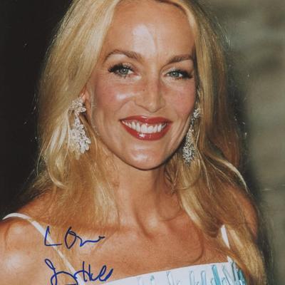 Jerry Hall signed photo. GFA Authenticated