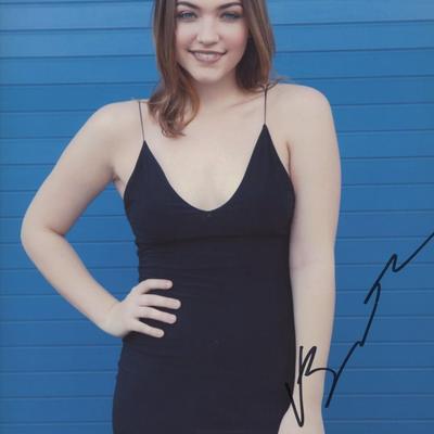 Violett Beane signed photo