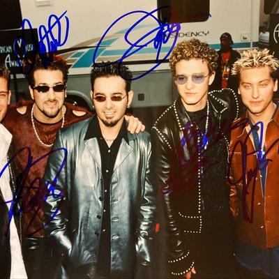 NSYNC signed photo