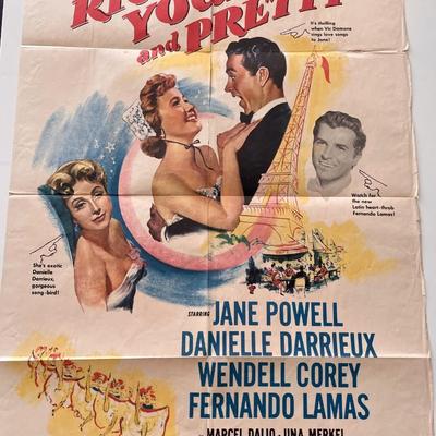 Rich, Young and Pretty 1951 vintage movie poster