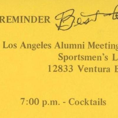 Hyman Meltzer signed ticket