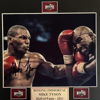 Mike Tyson signed photo