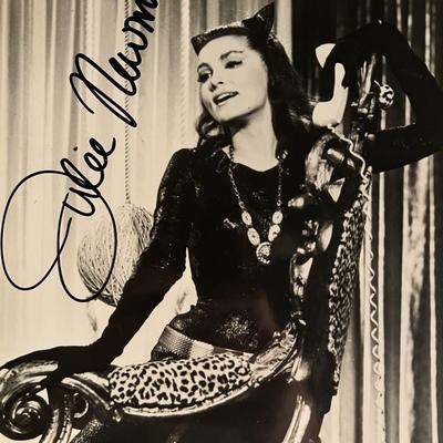 Batman Julie Newmar signed photo