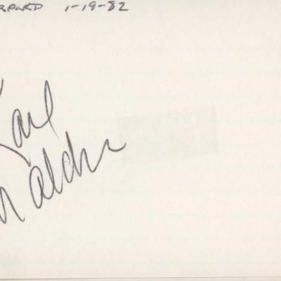 Karl Malden signature cut - On the Waterfront