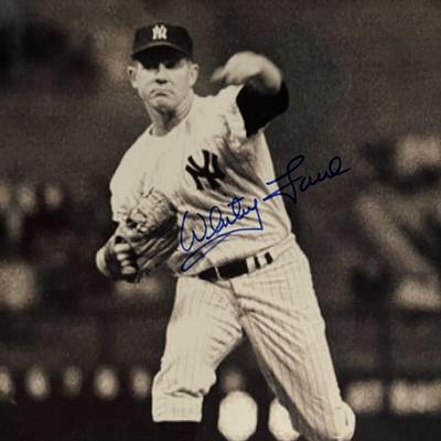 Whitey Ford signed photo