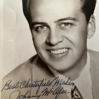 Johnny McAfee signed photo