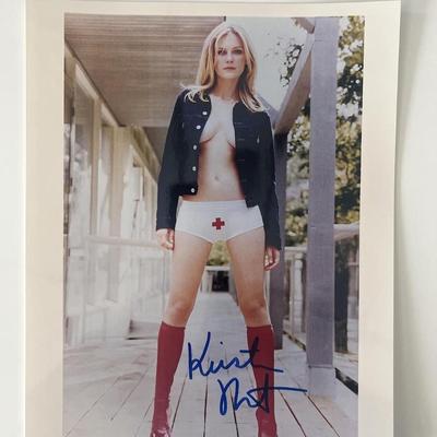 Actress Kirsten Dunst signed photo
