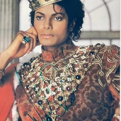 Michael Jackson signed photo