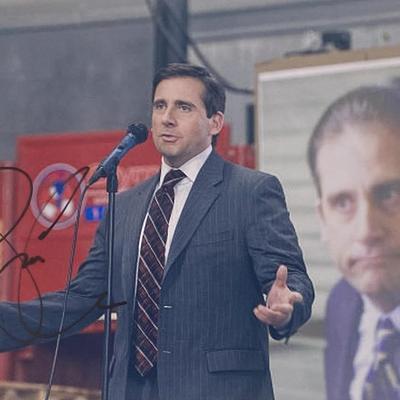 The Office Steve Carrell signed photo