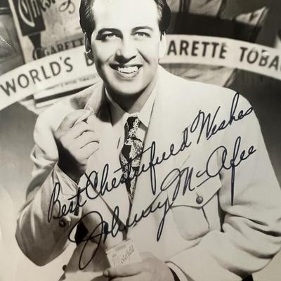 Johnny McAfee signed photo