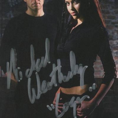 Dark Angel Michael Weatherly signed card