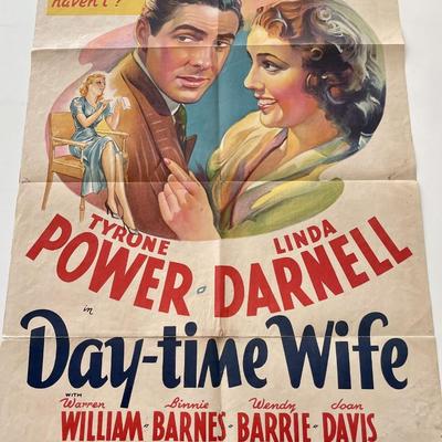 Day-time Wife 1939 vintage movie poster