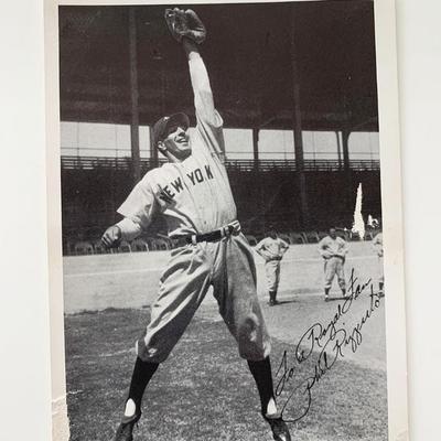 Phil Rizzuto signed photo