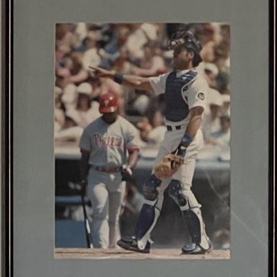 Mike Piazza custom framed photo
