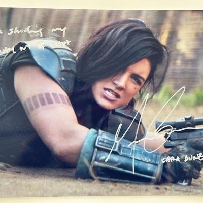The Mandalorian Cara Dune Gina Carano signed photo