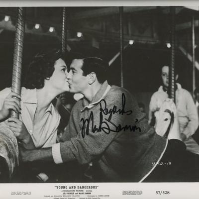 Young and Dangerous Mark Damon signed movie photo