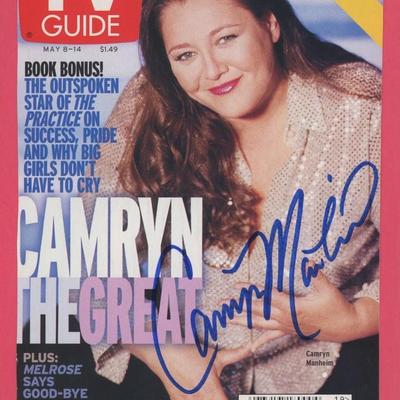 Camryn Manheim signed TV Guide