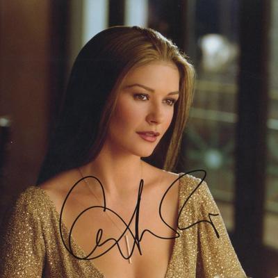 Catherine Zeta-Jones signed photo. GFA Authenticated