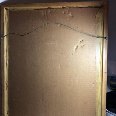 CORTLAND BUTTERFIELD Clown Hand Colored Lithograph/Print - Pencil Signed Frame Size 17" x 21" Preowned from an Estate.