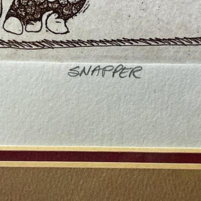 Noted Artist Jennifer Berringer Original Pencil Signed Etching Limited Edition 3/400 Frame Size 15" x 17" in Good Preowned...