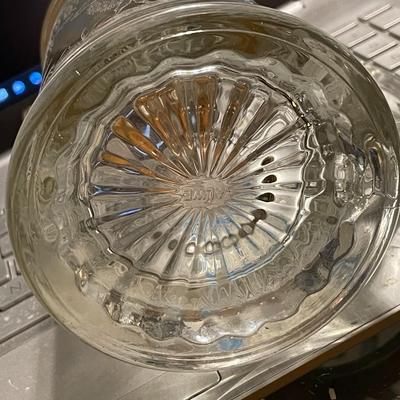 ALWE German Clear Etched Glass Beer Stein with Deer Scene 6" Tall with Pewter Engraved Lid as Pic'd.