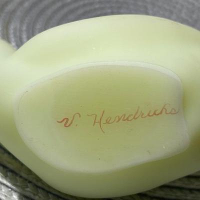 Vintage Fenton Bird Figurine Signed by the Artist 6.5" Long in Good Preowned Condition.