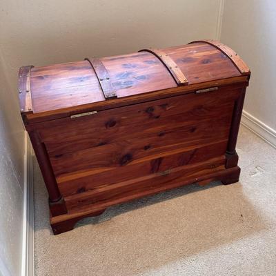 Wooden Trunk w/ Domed Top (3PC-DZ)