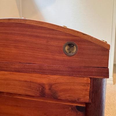 Wooden Trunk w/ Domed Top (3PC-DZ)