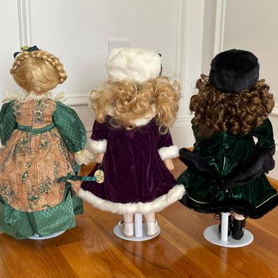 3 Porcelain Dolls