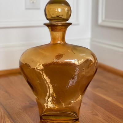 Amber Glass Decanter