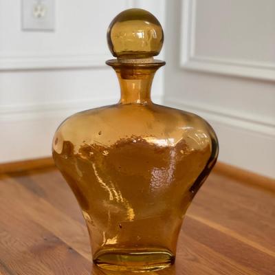 Amber Glass Decanter