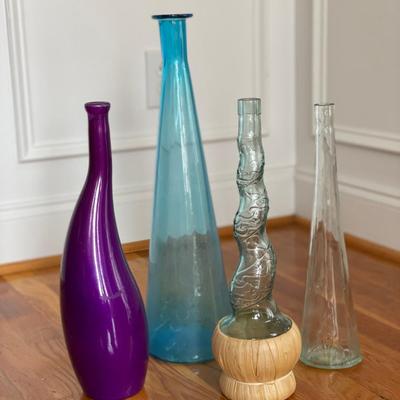 4 Glass Bottles