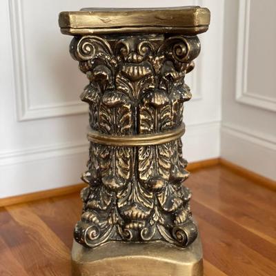 Hand-Painted Ceramic Pedestal
