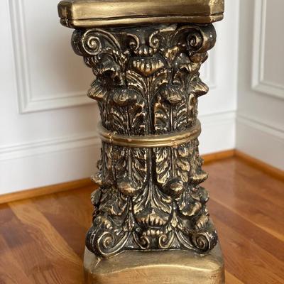 Hand-Painted Ceramic Pedestal