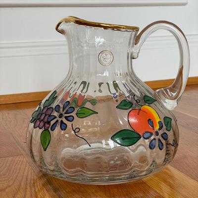 Hand-Crafted Crystal Pitcher