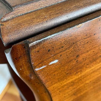 Wooden Tea Cart with Side Drawer
